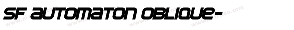 SF Automaton Oblique字体转换